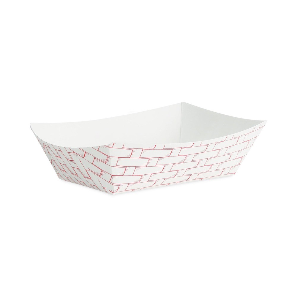 Boardwalk 30LAG050 0.5 lbs. Capacity Food Baskets – Red/White (1000/Carton) New
