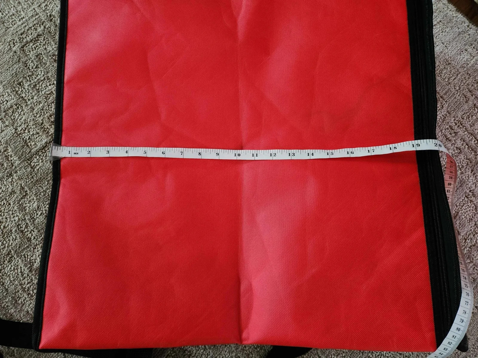 Unbranded Red Insulated Pizza Food Bag Carrier Great For Deliveries