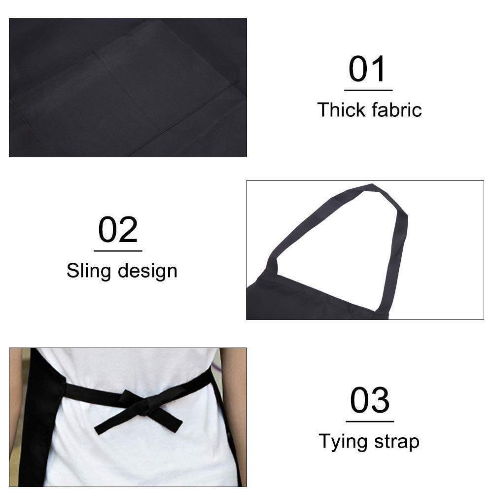 2 Pack Waterproof Clear PVC Apron For Kitchen Housework Restaurant Butcher Clean