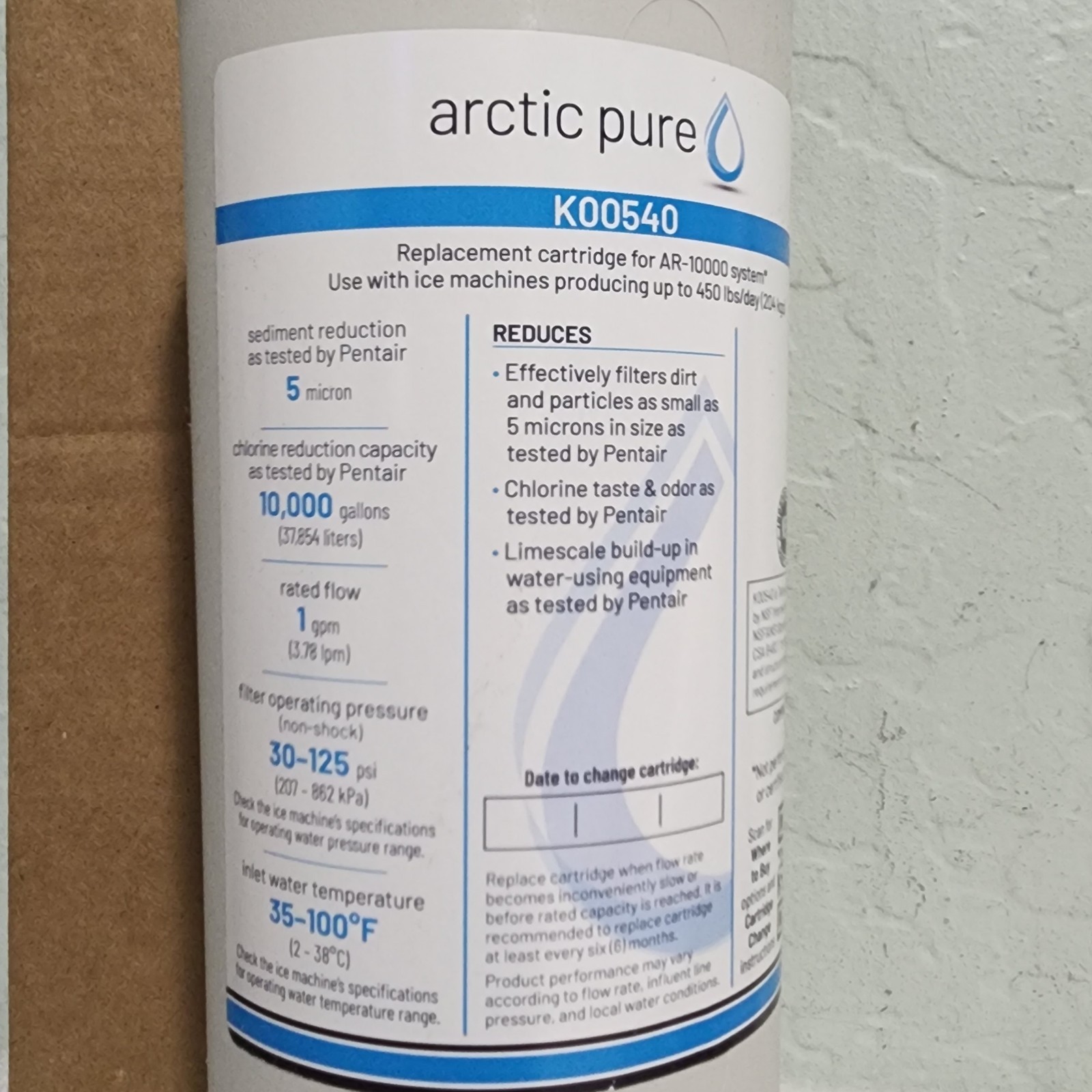 Manitowoc K00540 Arctic Pure AR-10000 Replacement Cartridge