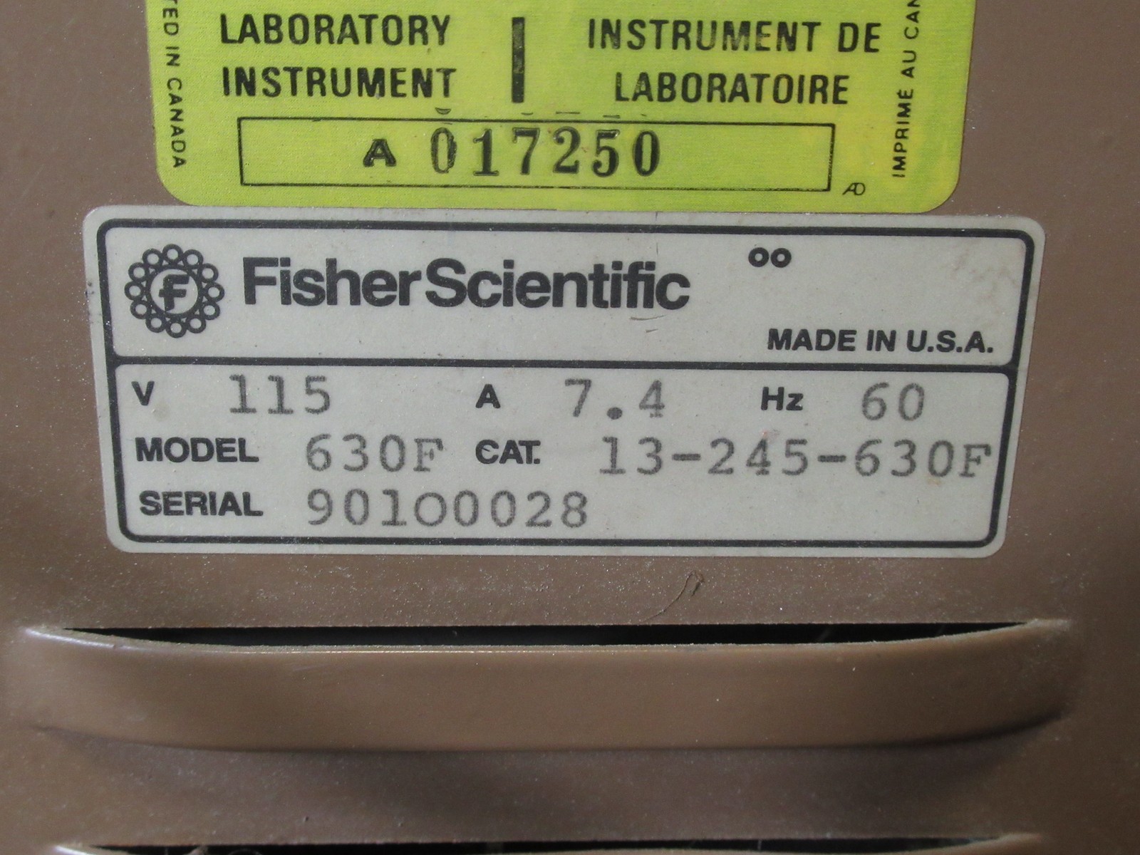 Fisher Scientific 13-245-630F Isotemp Oven 115V 7.4A 60Hz 3.1 cu ft USED