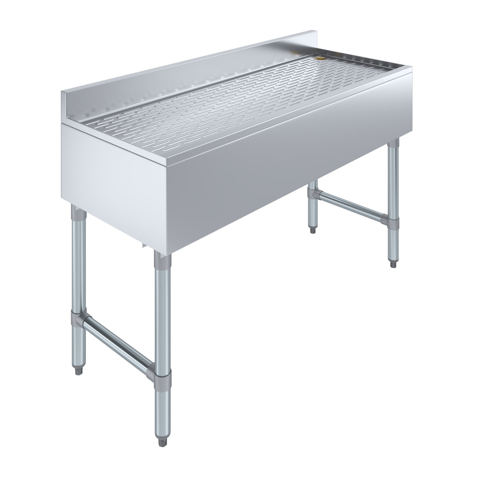 AmGood 48 in. x 18 in. Stainless Steel Underbar Drainboard