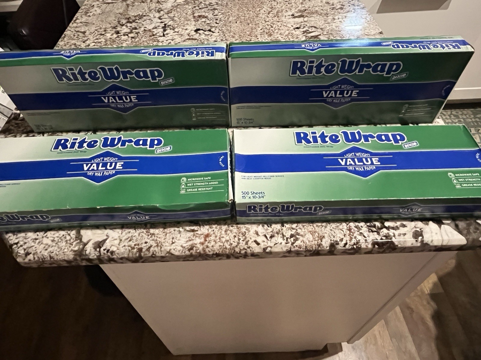 15″x10.75″ DIXIE RITE WRAP INTERFOLD DELI LIGHT WEIGHT DRY WAX PAPER 2000 SHEETS