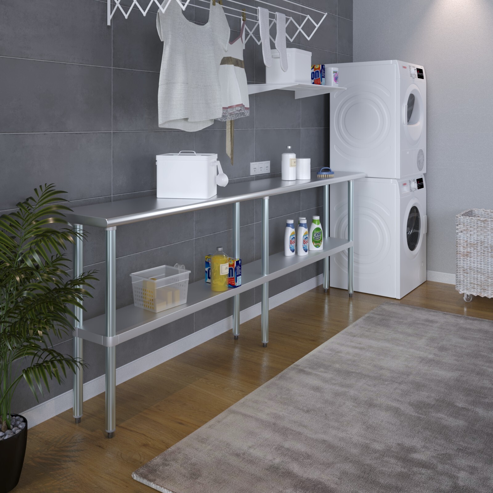 14 in. x 96 in. Stainless Steel Table