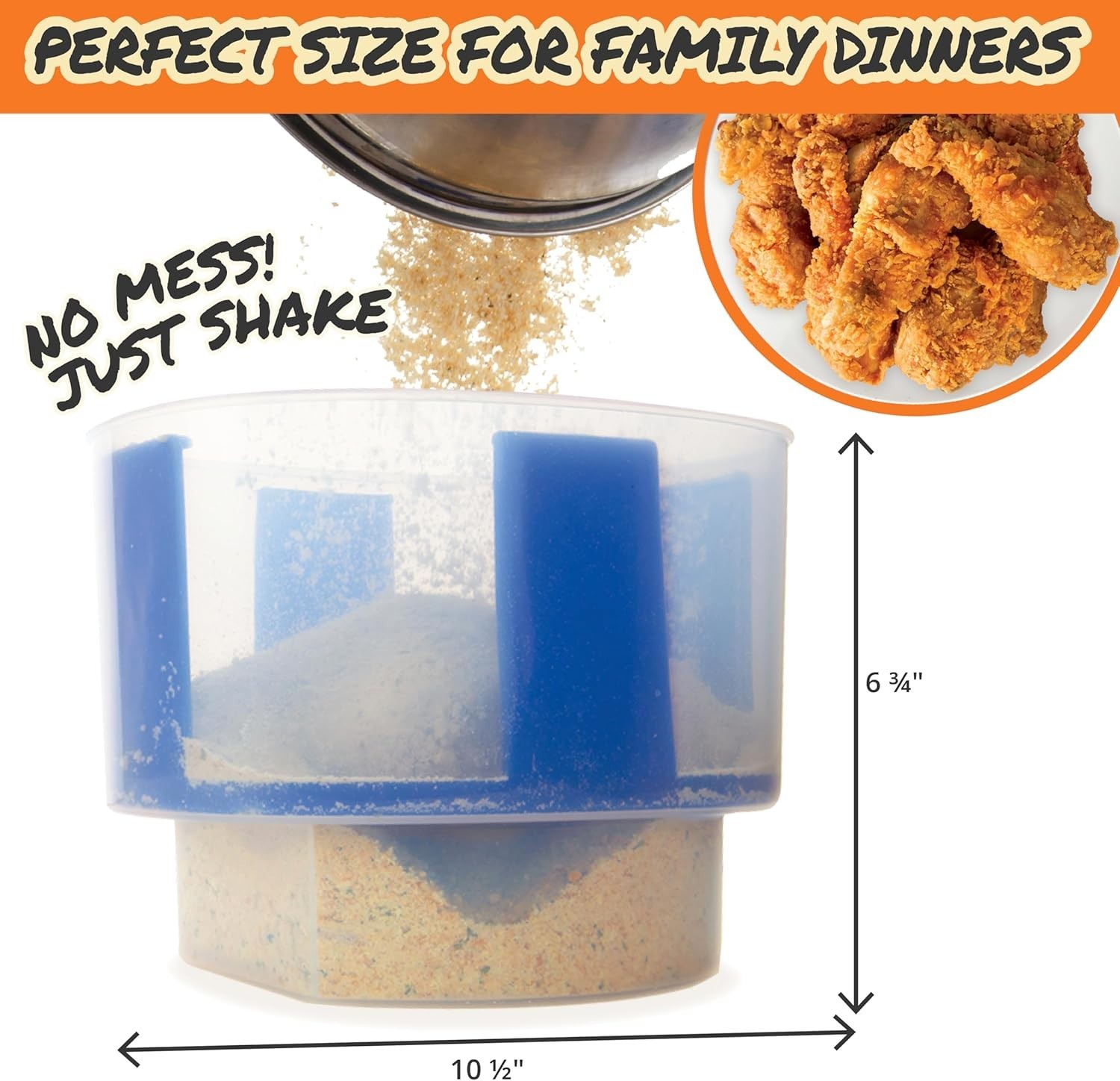 All-in-One Batter Breading Station for Fish, Meat, and Vegetable Coating
