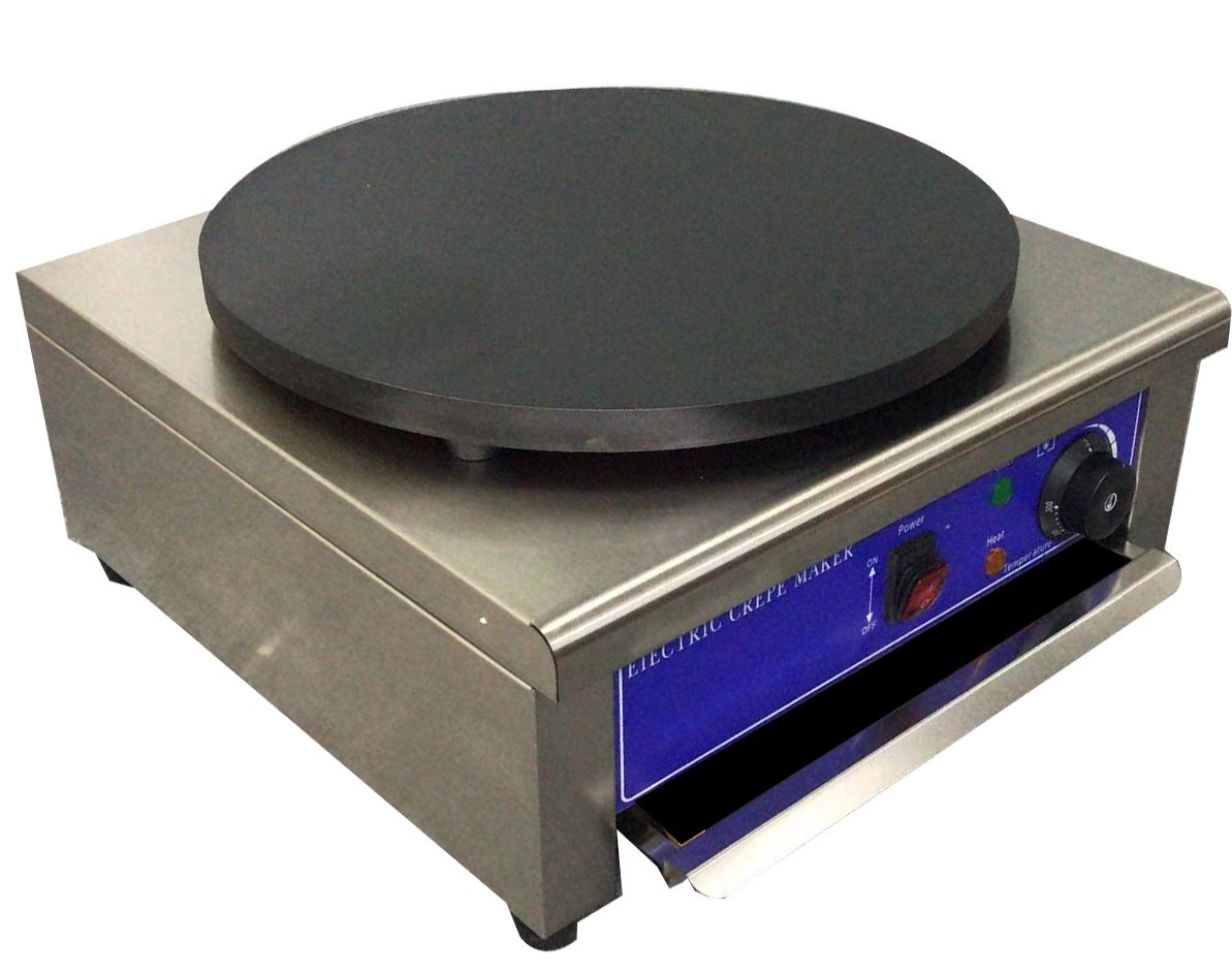 PreAsion Commercial Crepe Make Machine Electric Single Crepe Maker and Griddle P