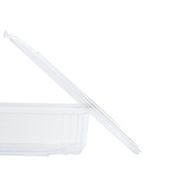Karart 48oz PET Tamper Resistant Deli Container with Flat Lid – 120 sets