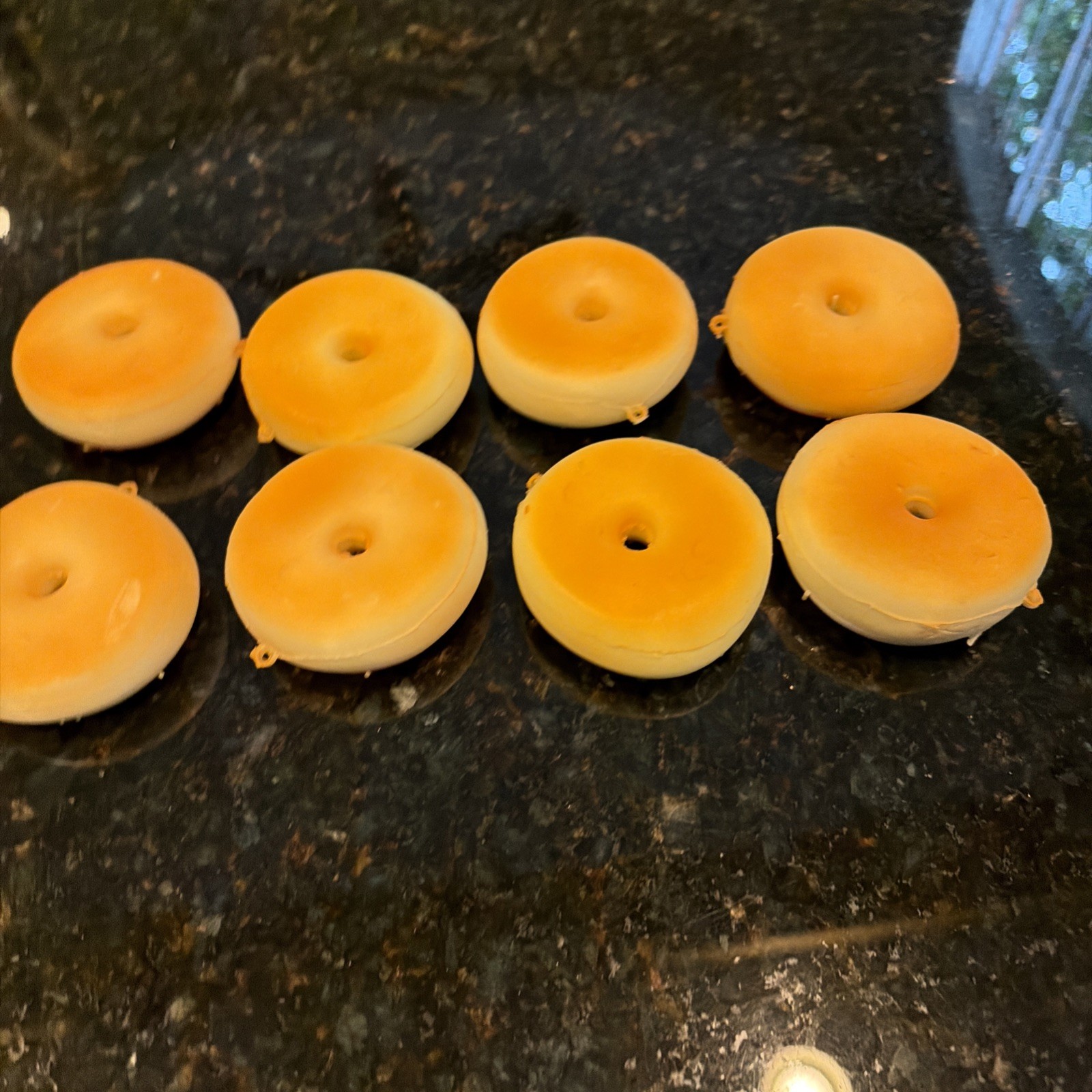 8 Piece Donut Toy Or Display Set – Realistic Designs for Play & Display