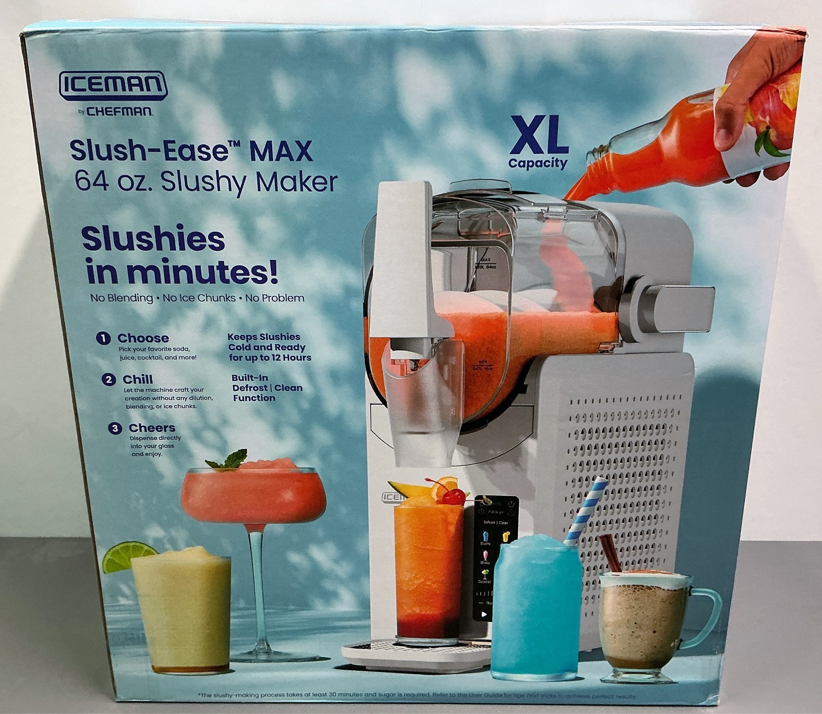 Iceman by Chefman Slush-Ease 88 oz. Total / 64 oz. Drink Capacity Slushy Maker
