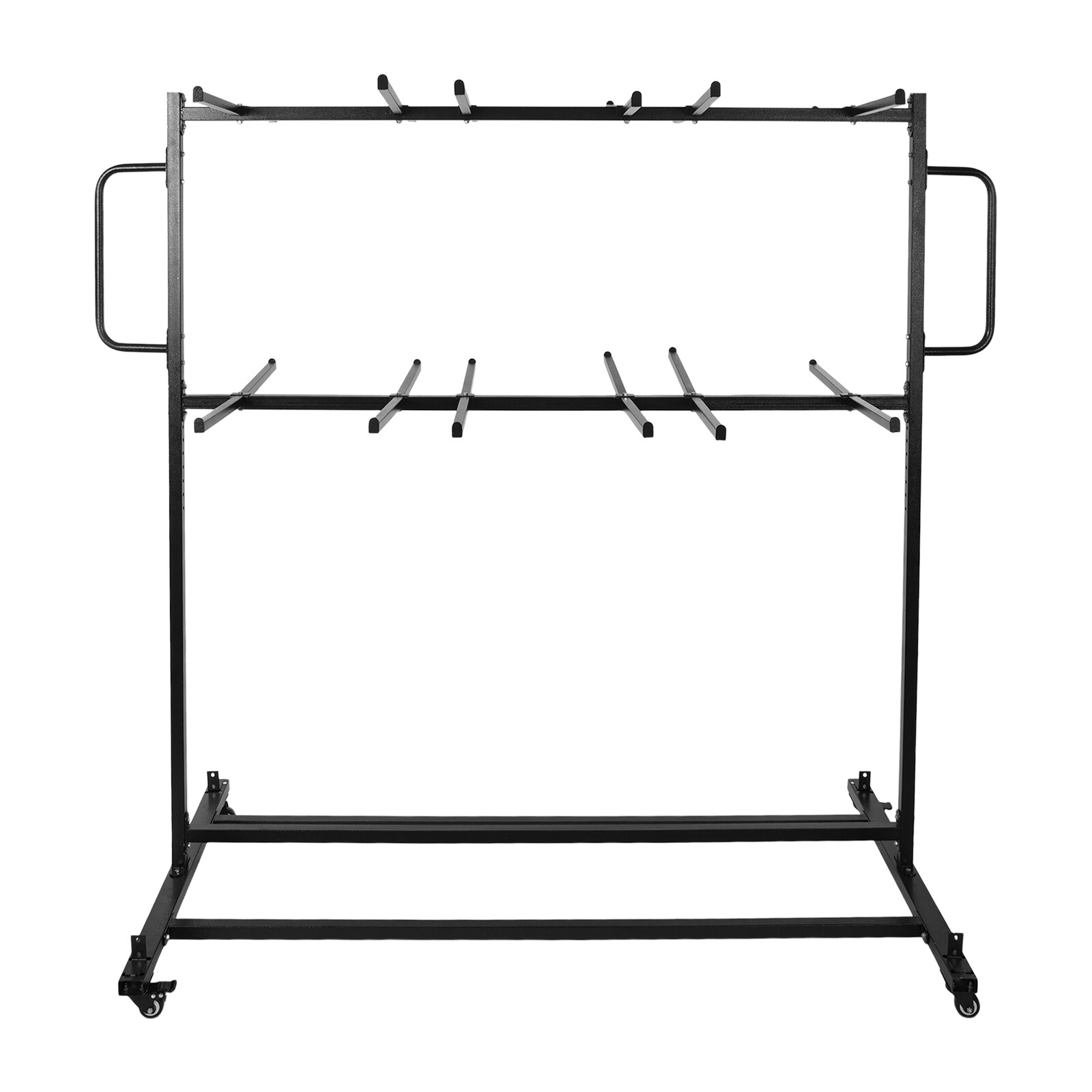 84 Chairs Folding Chair Cart Heavy Duty Mobile Stackable Chair Table Dolly NEW