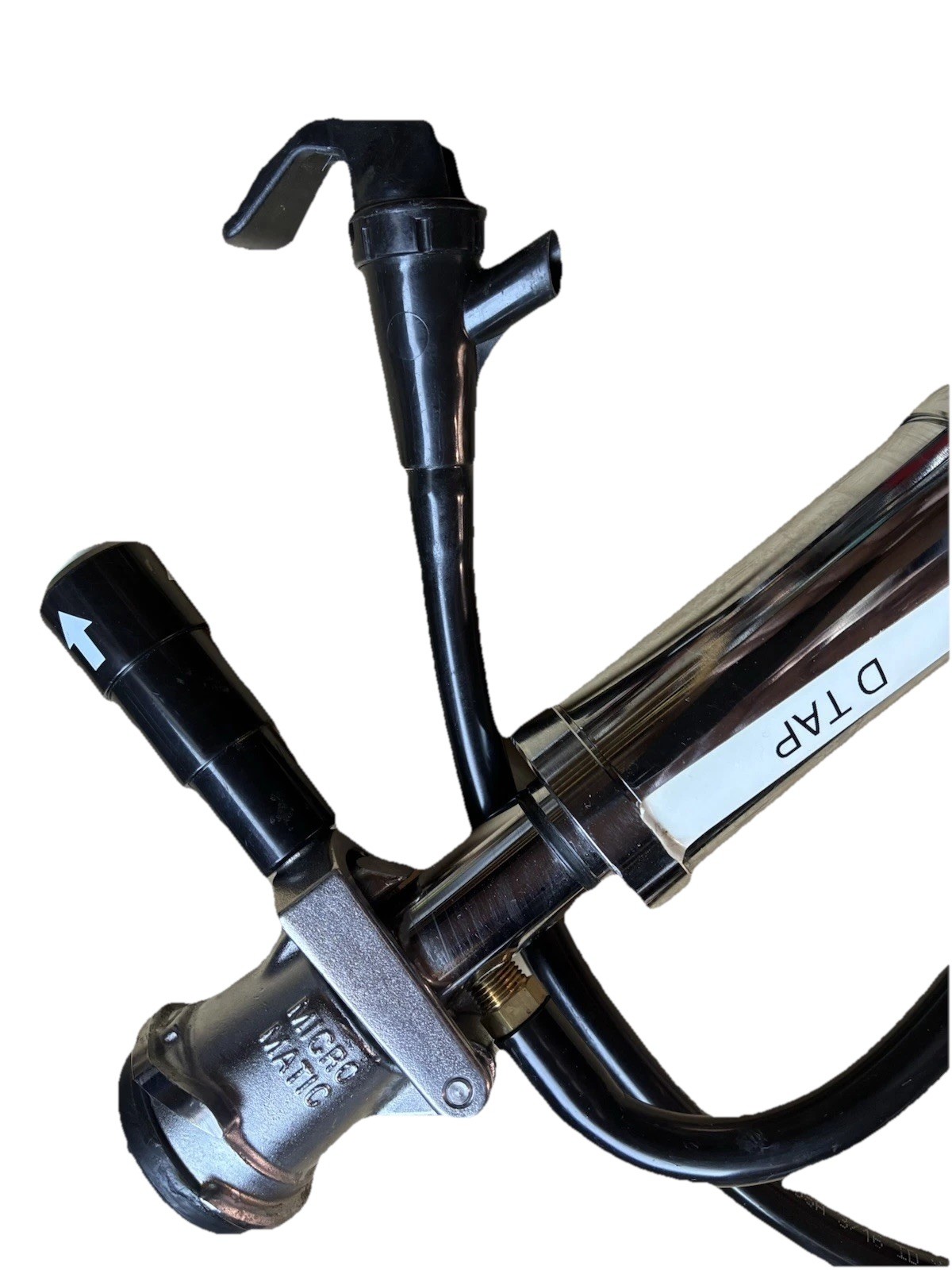 Micro-Matic Chrome Hand Pump Beer Keg Party Tap D
