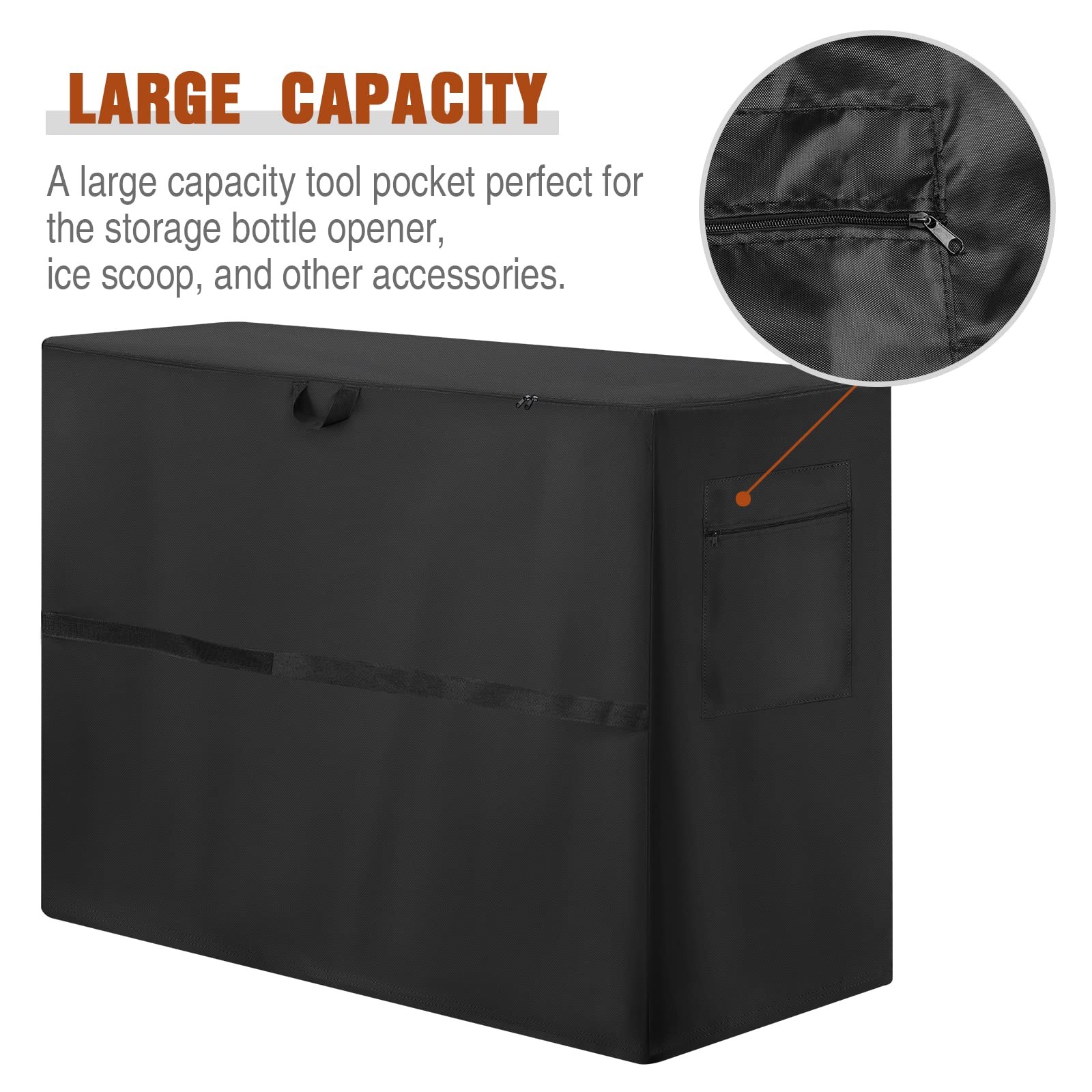 Hengme Chest Freezer Cover for Outside – 55″L X 34″W X 33″H, 10.0 Cu.Ft