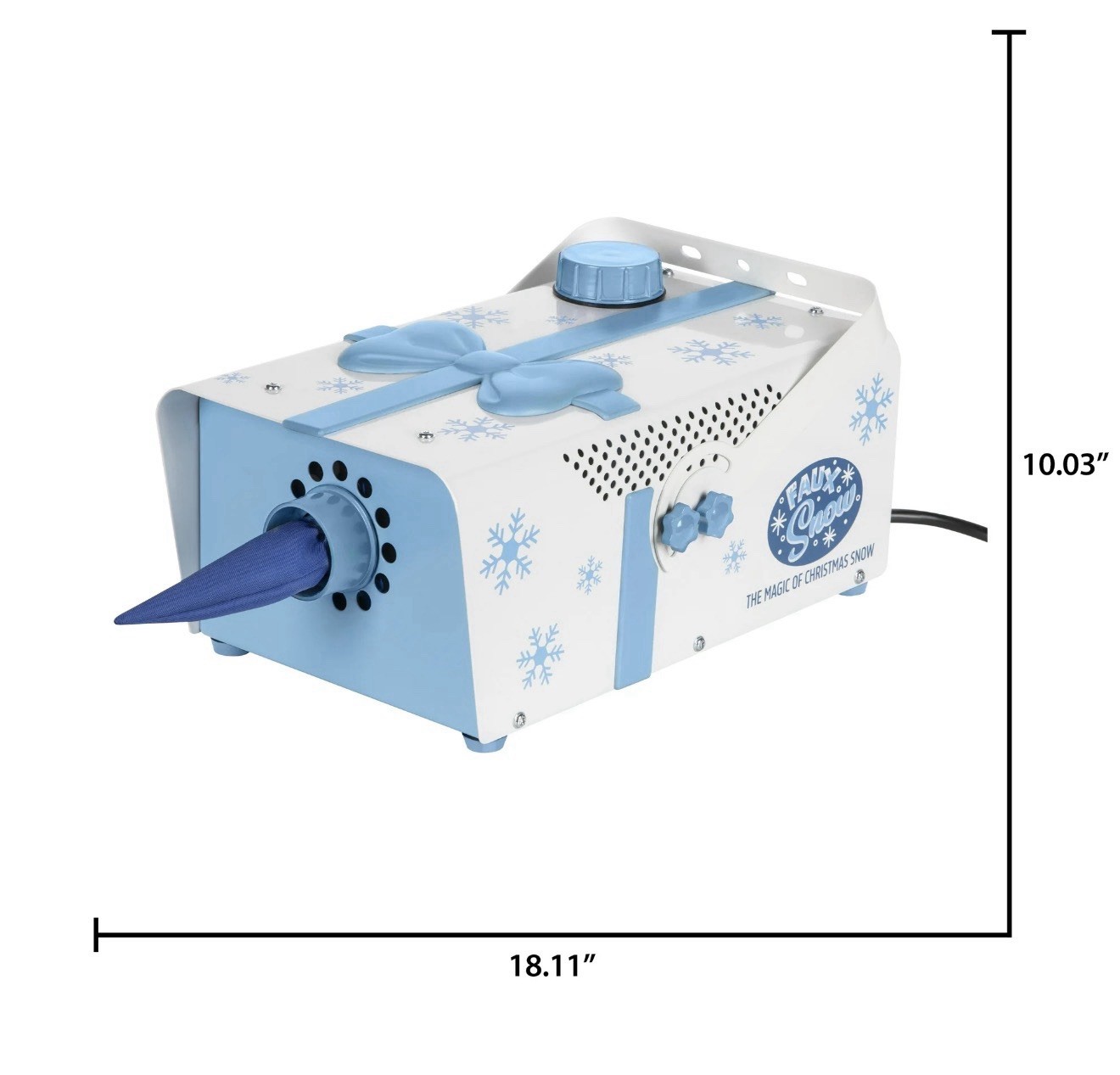 Christmas Corded Electric Faux Snow Blowing Machine 800 W Easy to Use with Timer