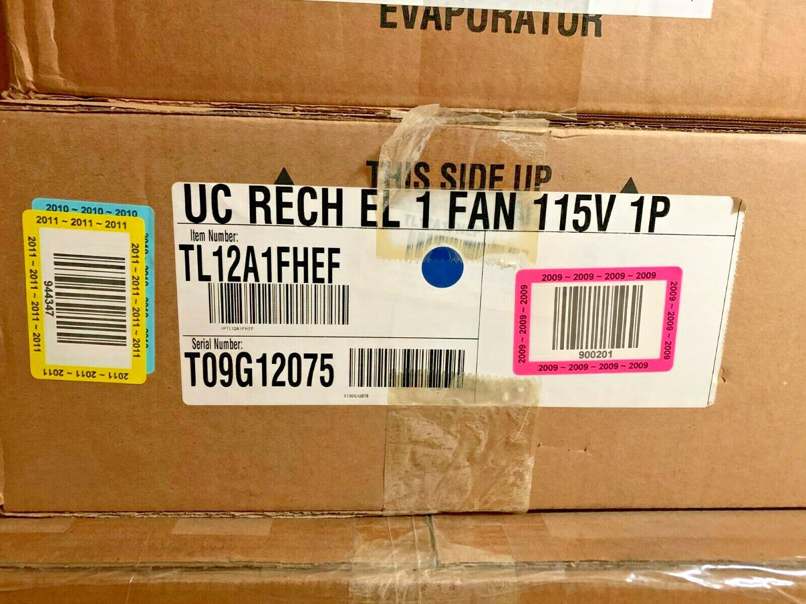 Overstock Heatcraft reach in evaporator 1 fan TL12A1FHEF  115/1