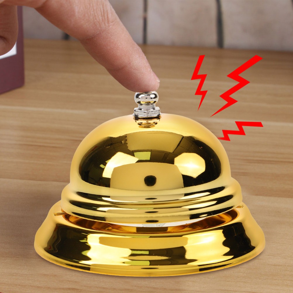 Pressing Service Bell Metal Reception Bell for Kitchen Restaurant Bar