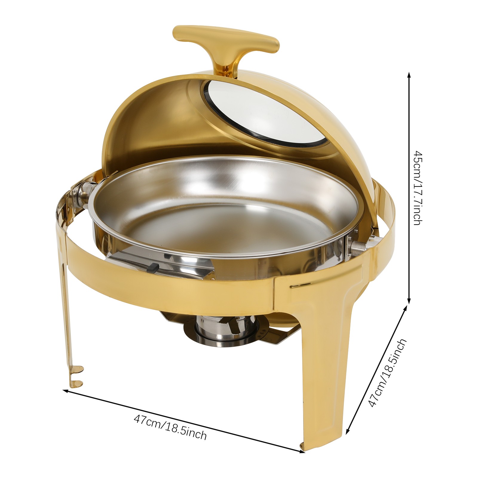 3Pcs Chafing Dish Buffet Set Stainless Steel Buffet Warmer Chafers &Warmers Sets