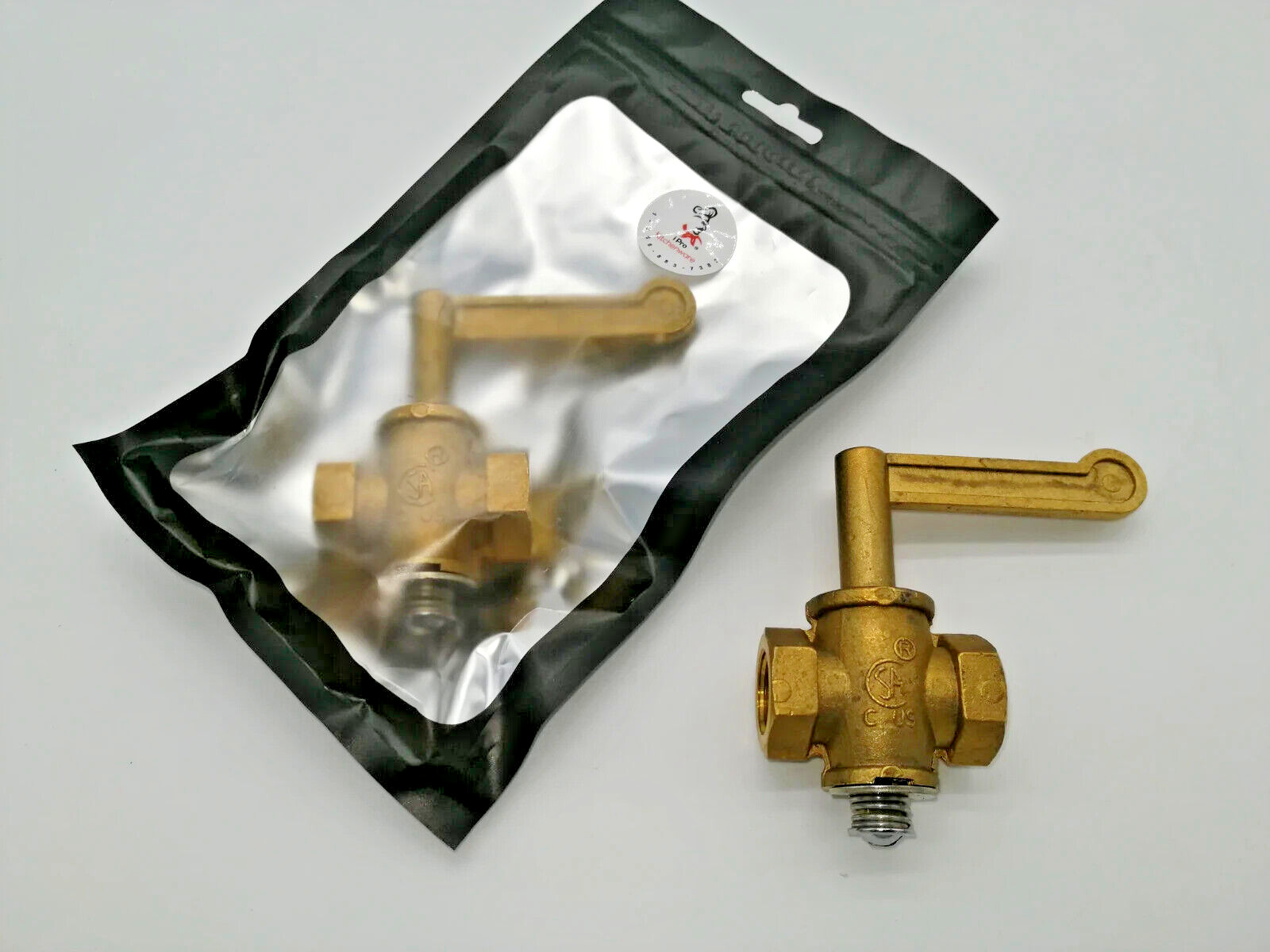 Chinese Wok Range Burner Gas Valve Replacement *(Brass *3/8″ NPT Inlet & Outlet)