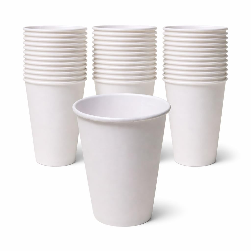 Sierra 12oz Paper Hot Cups, 1000 Count Disposable Coffee Cups, 20 Packs of 50