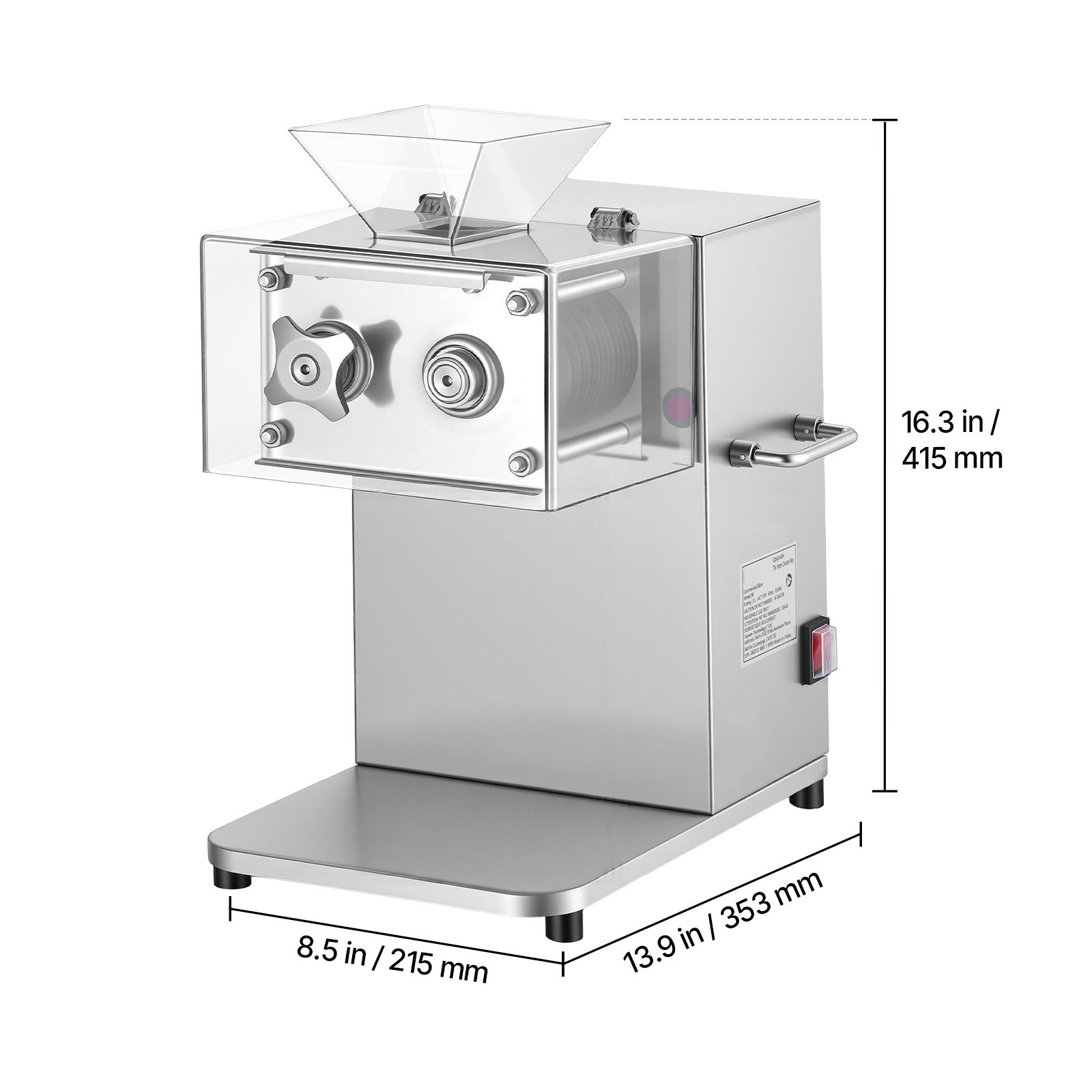 Uimoso 5mm Blade Meat Cutter Commercial Electric Meat Slicer Cutting Machine
