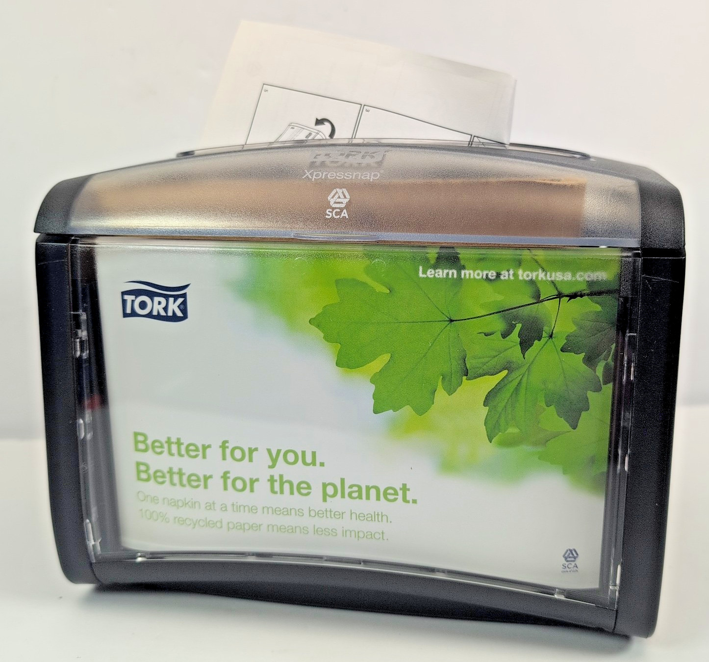Tork Xpressnap Tabletop Napkin Dispenser Black N4 6232000 Restaurant New USA