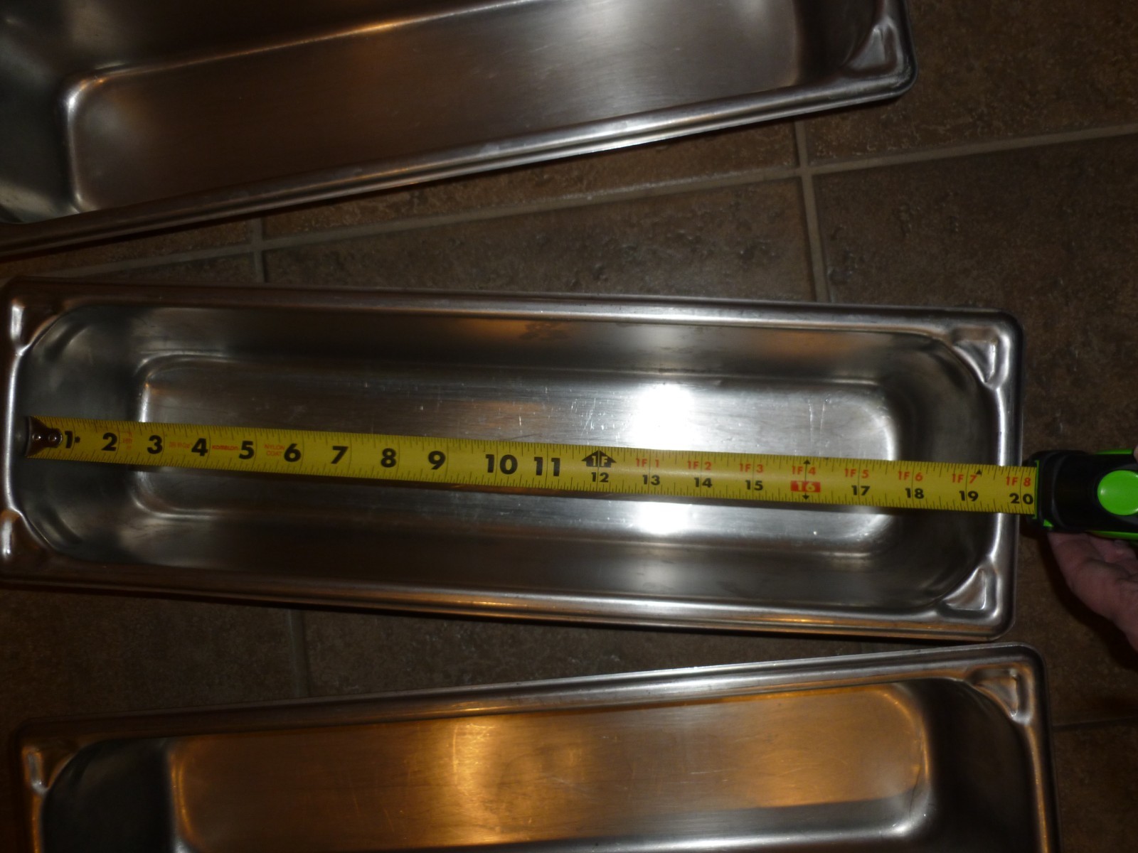 4 Stainless Steel Steam Table Pans 1 Vollrath – 3 Syscoware 20 3/4 x 6 1/4″ x 4″