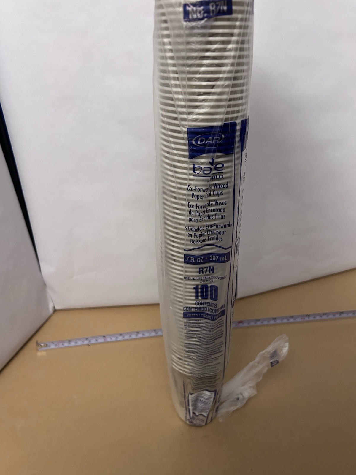 Dart Disposable 7fl oz cups 100 pack sleeve with approx 20 used