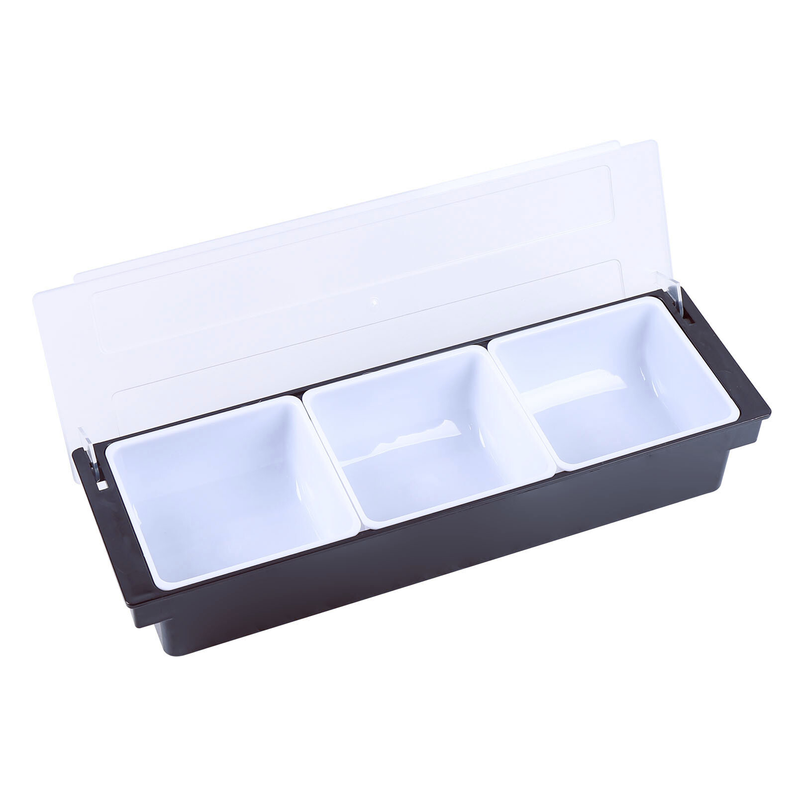 Condiment Tray Bar Caddy 3/4/5 Compartments Garnish Station Food Tray Bar Holder