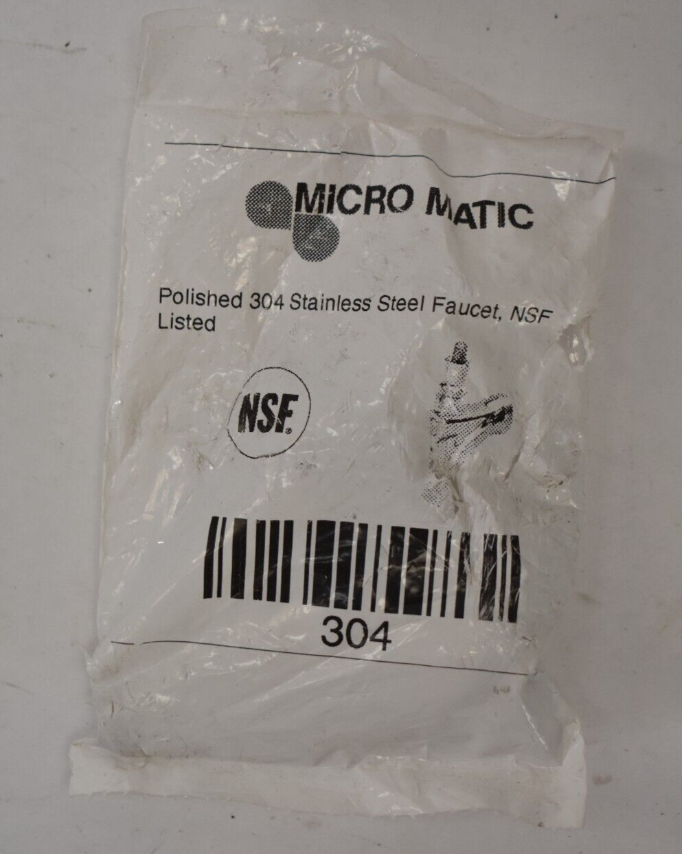Micro matic Stainless Steel Beverage Faucet Polished Finish Replacement Unit