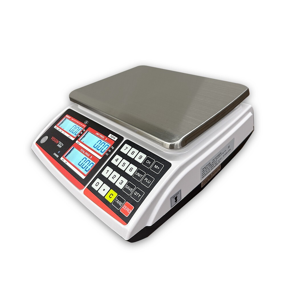 VisionTechShop TVP-12B Price Computing Scale, 12lb Capacity, 0.002lb Readability