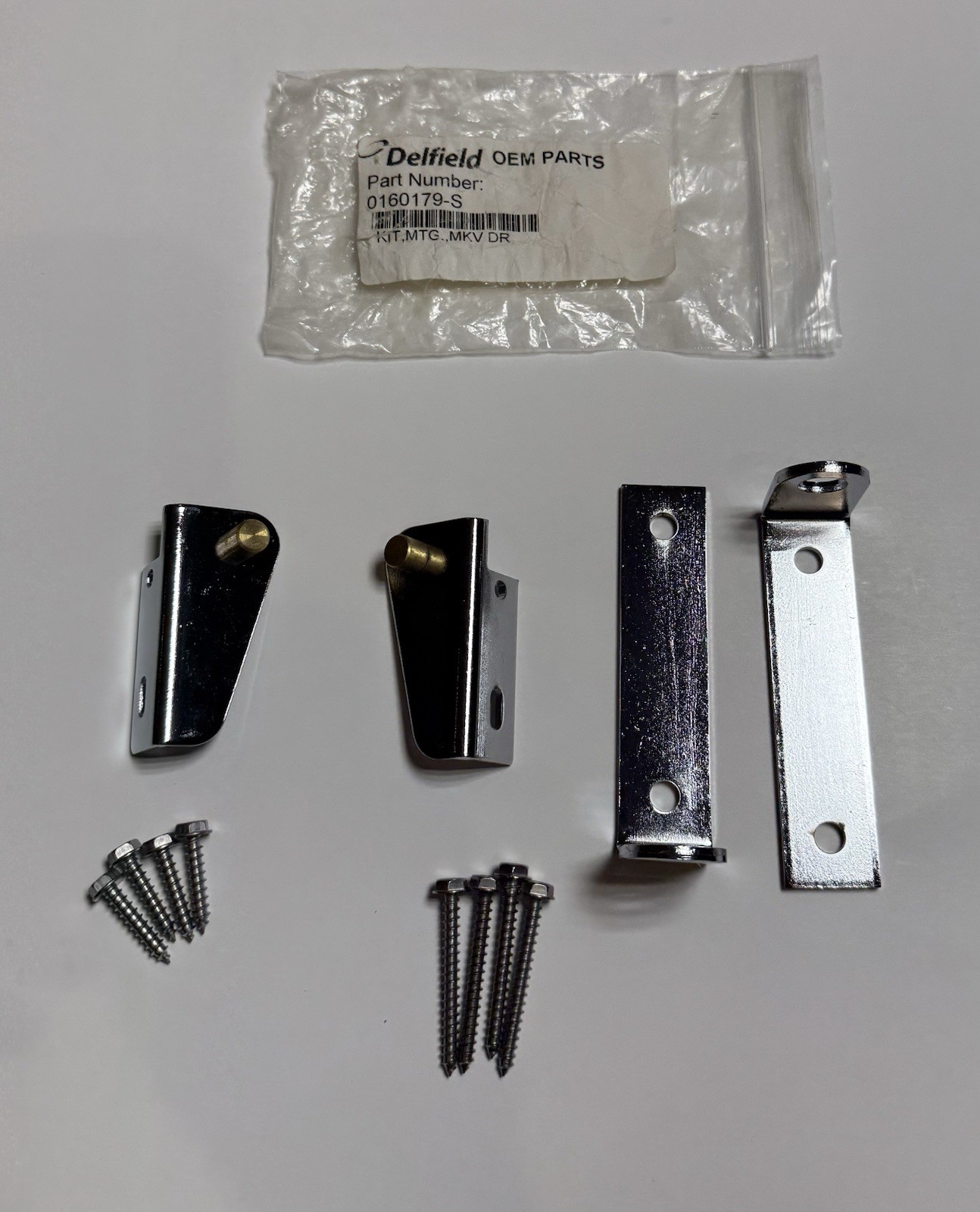 Delfield 0160179-S Door Hinge/Mounting Kit, Upper & Lower (No Plastic Bushings)