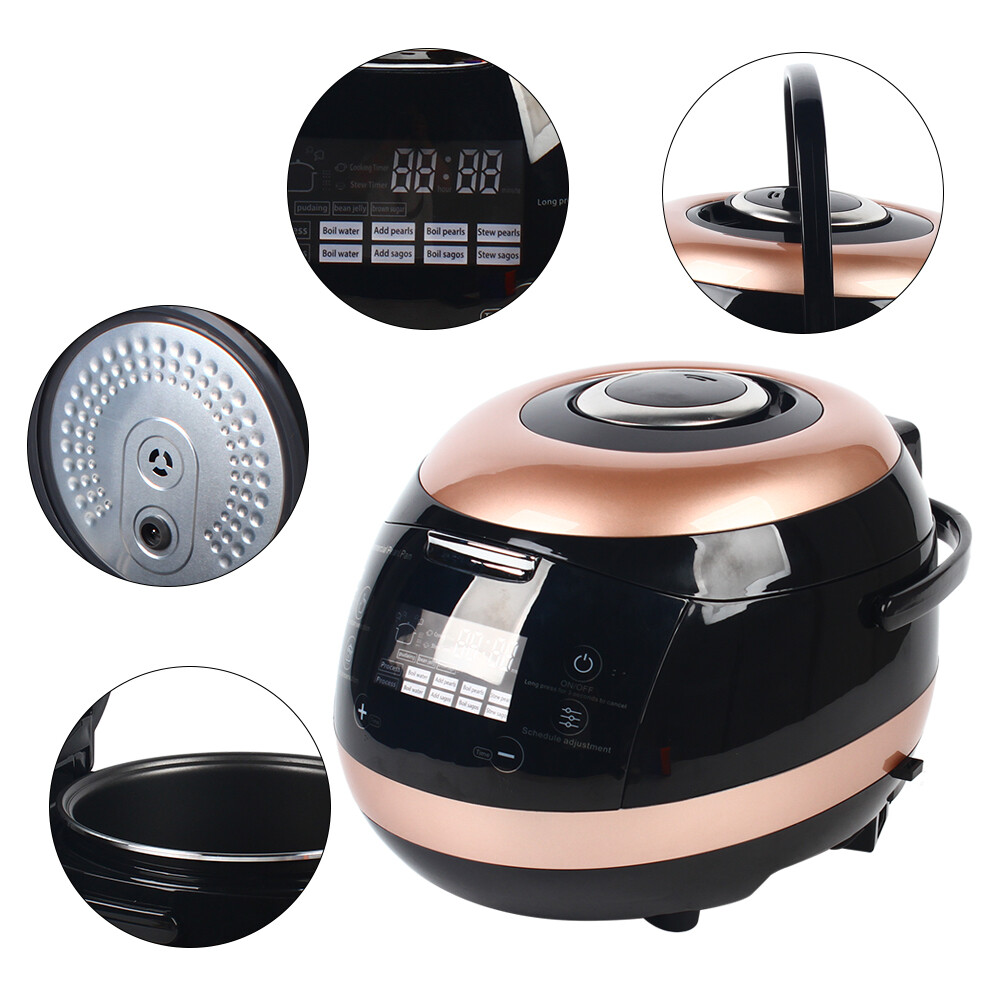 Automatic Tapioca Pearl Ball Boiling Cooker Pearl Pot Milk Tea Boba Machine 5L