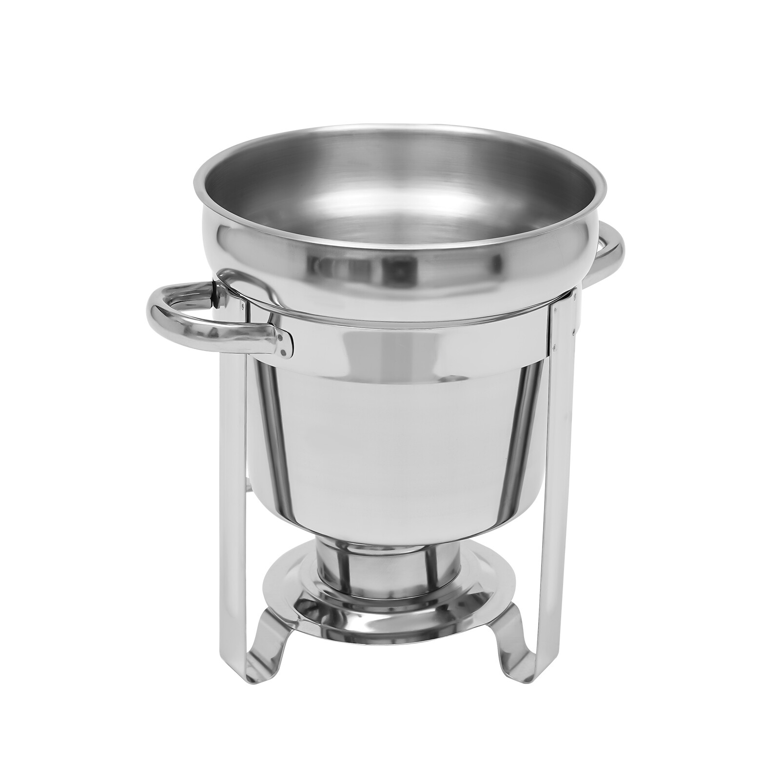 Round Soup Chafer Catering Chafing Dish Food Pan Warmer For Restaurant Kitchen