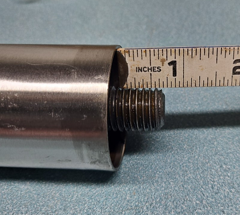 Stainless Steel Adjustable Equipment Legs 6″-8″ Satin Finish 3/4″-10 stud (4)