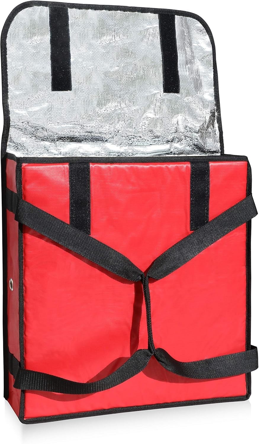 Insulated Pizza Delivery Bag, 18 x 18 x 5 Inch, Red