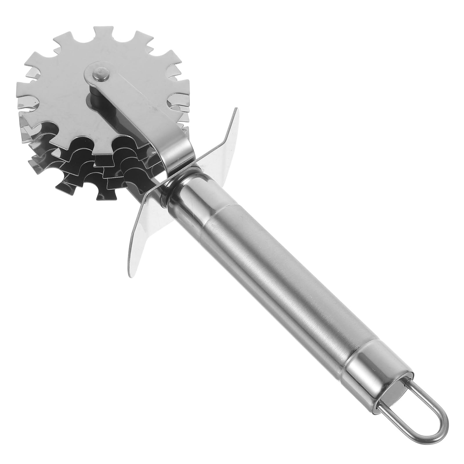 STOBAZA 5 Wheel Meat Tenderizer Roller Stainless 19.30X7.20X4.00CM, Silver