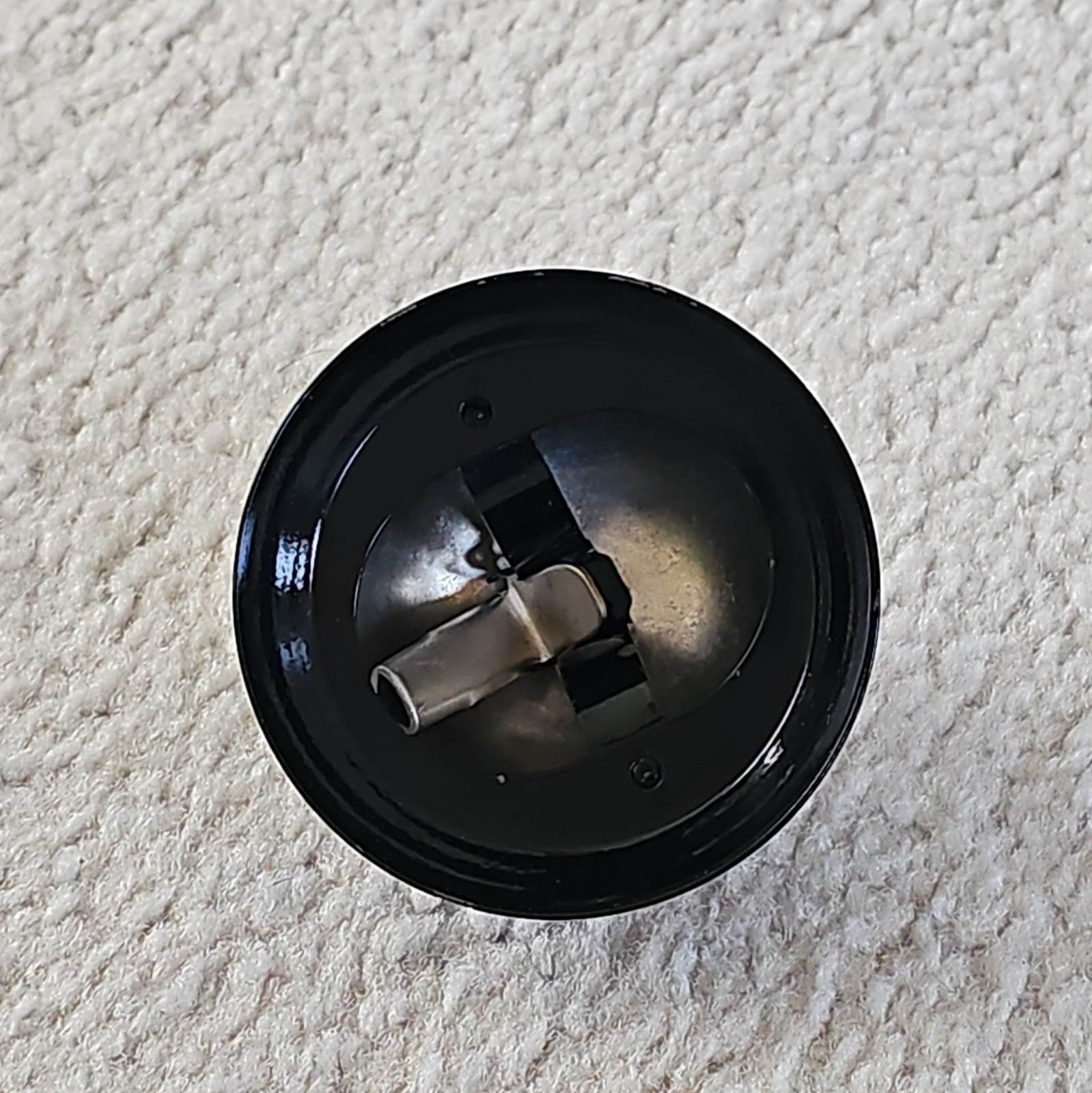 Metal Service Counter Call Bell, Chrome Top, Black Base Ring for Desk / 3.5in