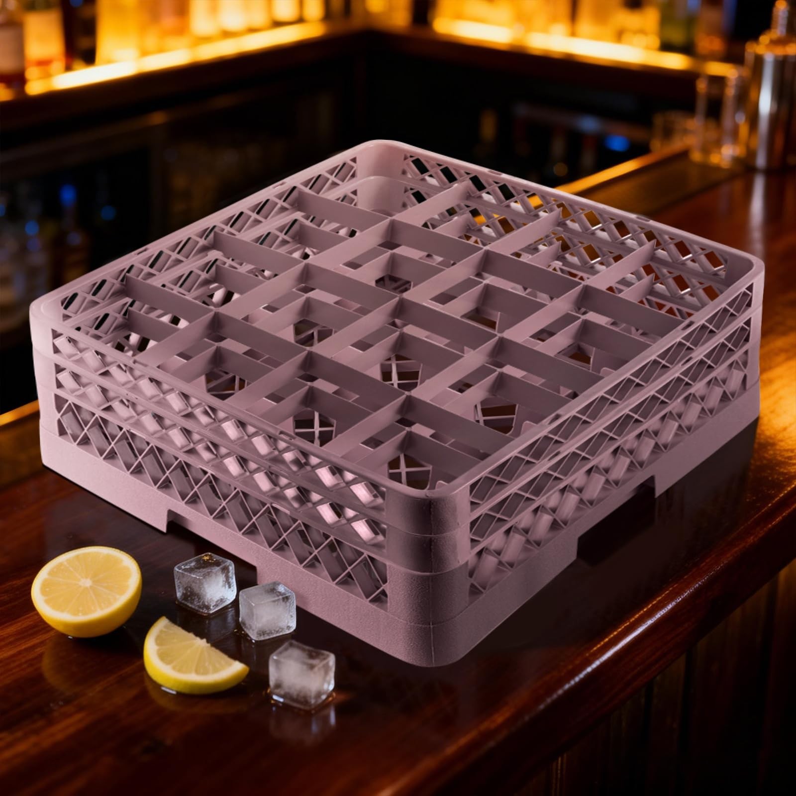 16 Compartments with 2 Extenders Heavy-Duty for Commercial Cup Rack Restauran…