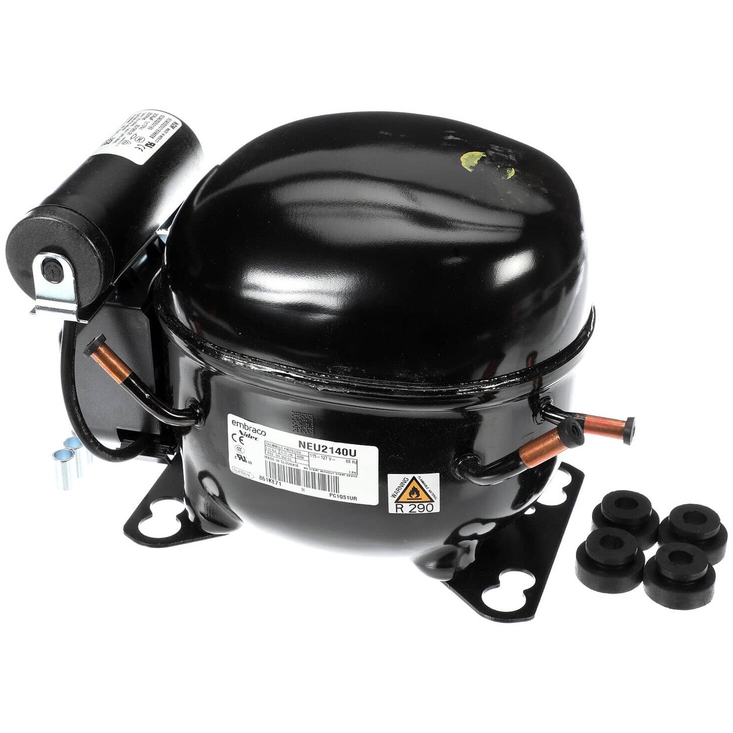 Randell RF CMP1607 Compressor, 1/2Hp, R290, Embraco, 115V6