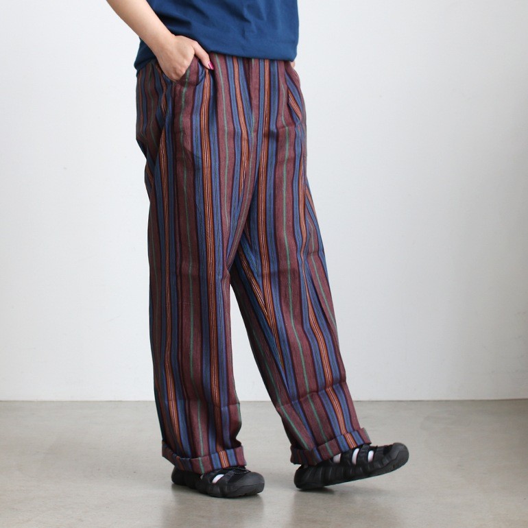 [PUEBCO] Cotton Stripe Regular Pants (3 colors)