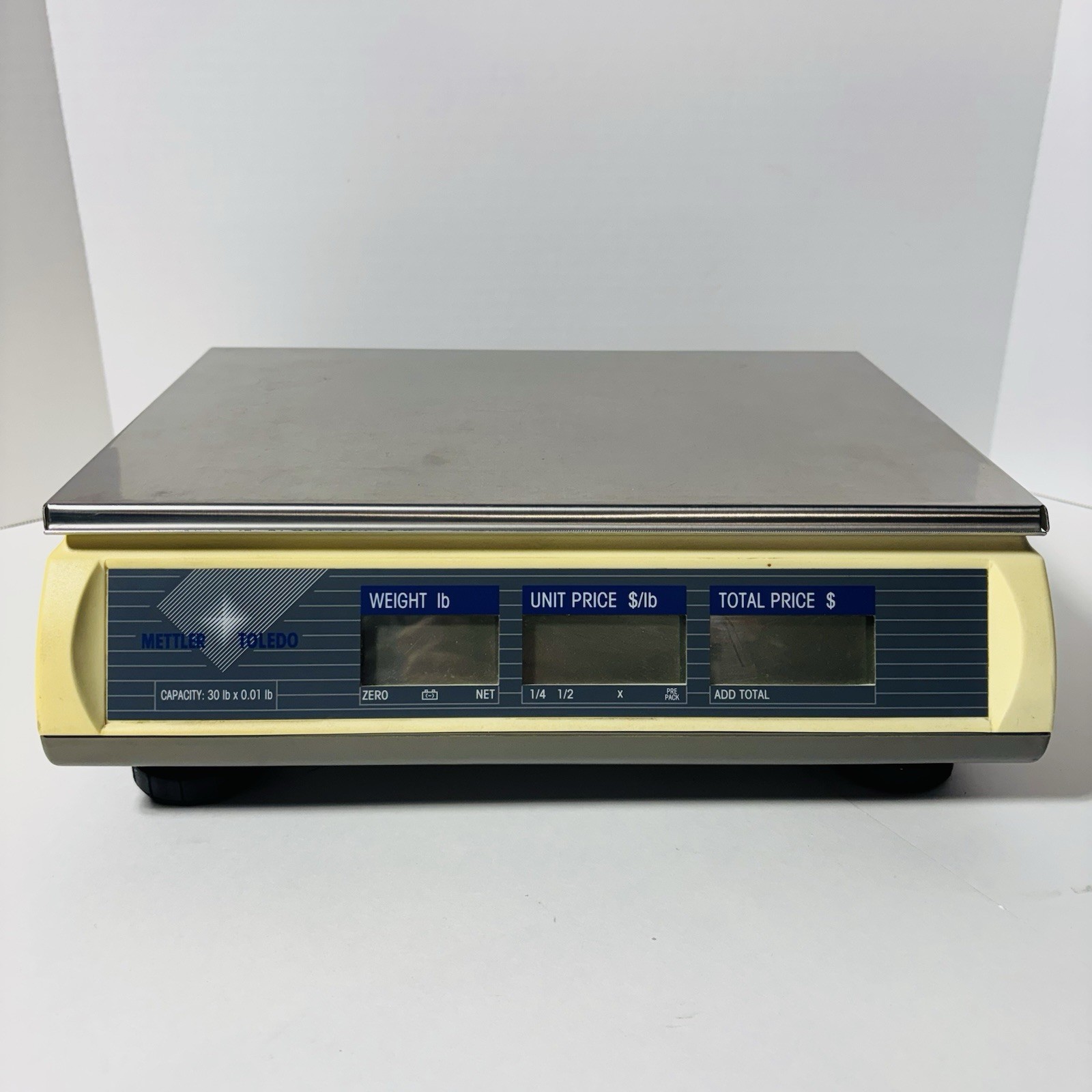 Mettler Toledo 8433 Digital Price Computing Deli Scale 30lb Front Rear Display