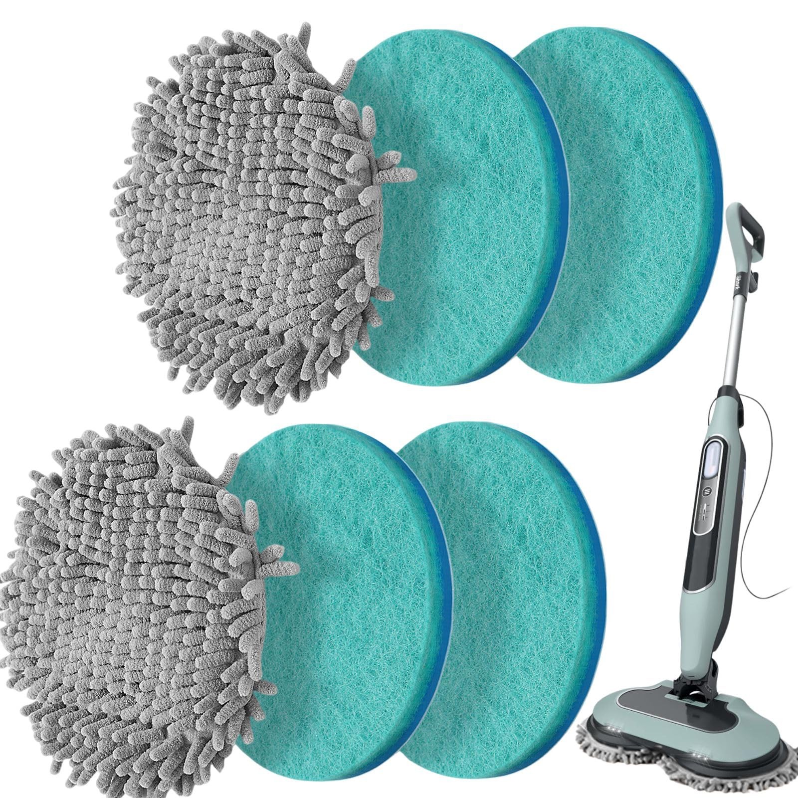 Frescares 6 Packs Steamscrub Mop Pads Replacement Power Pads Compatible