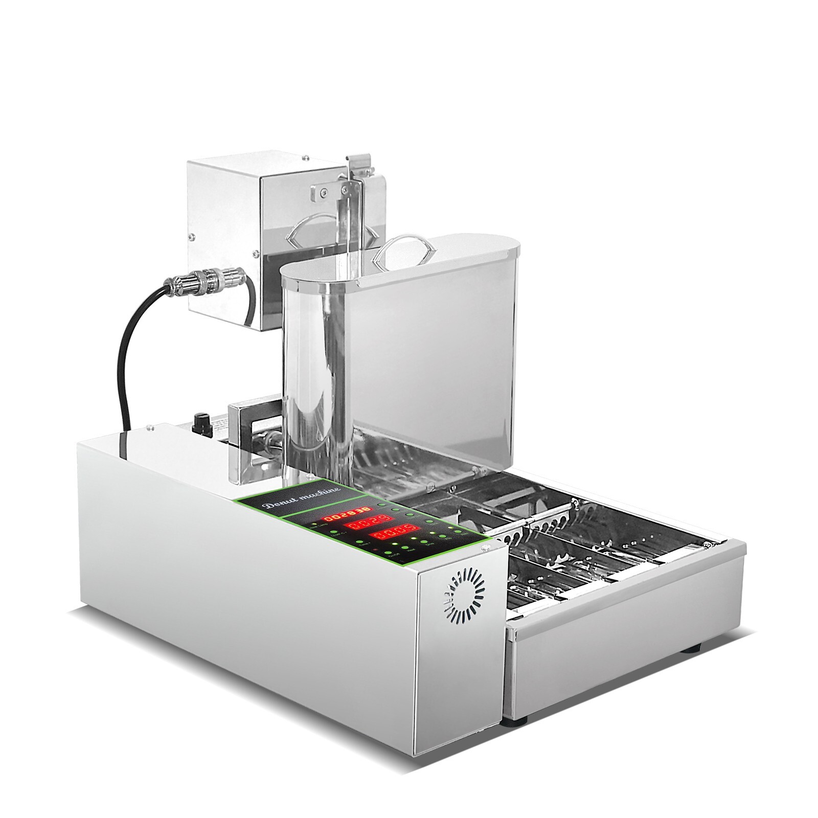 Kolice 4 Rows Automatic Doughnut Maker, Donut Machine,Donuts Frying Machine
