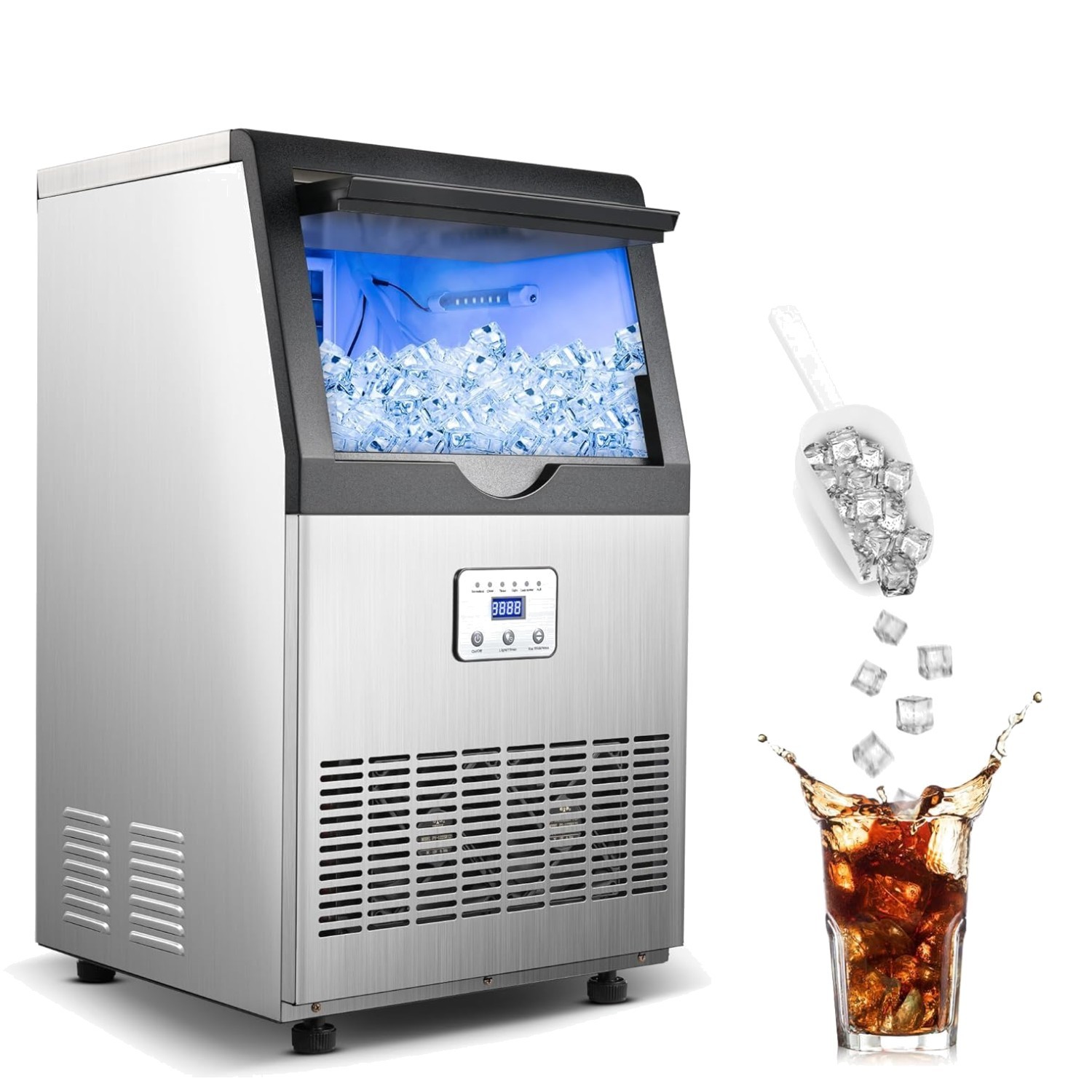 Undercounter Ice Machine with 25LBS Storage