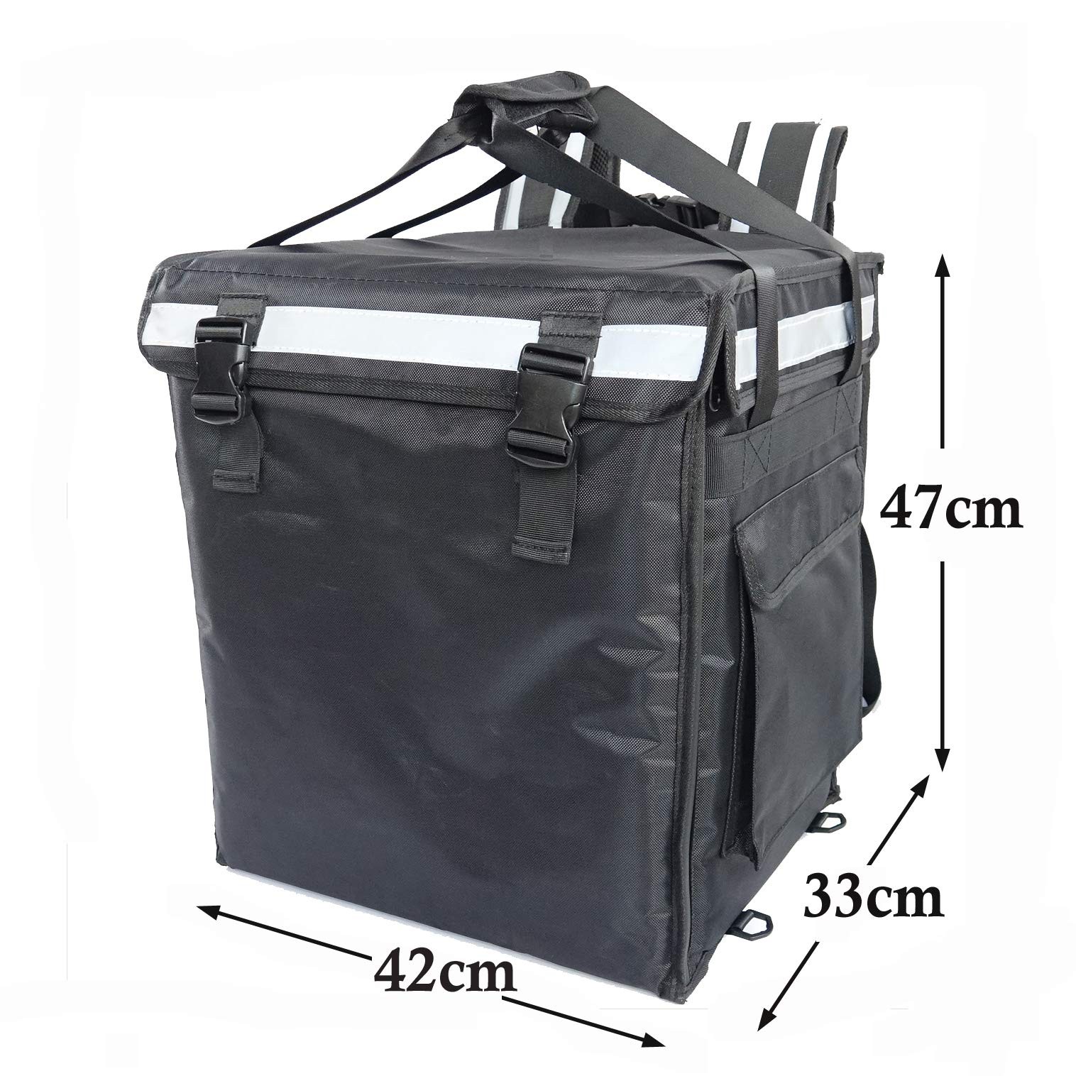 PK-65Abl:10″-12″ Pizza Delivery backpack Bag 16″ L x 12″ W x 18″ H, Open from…