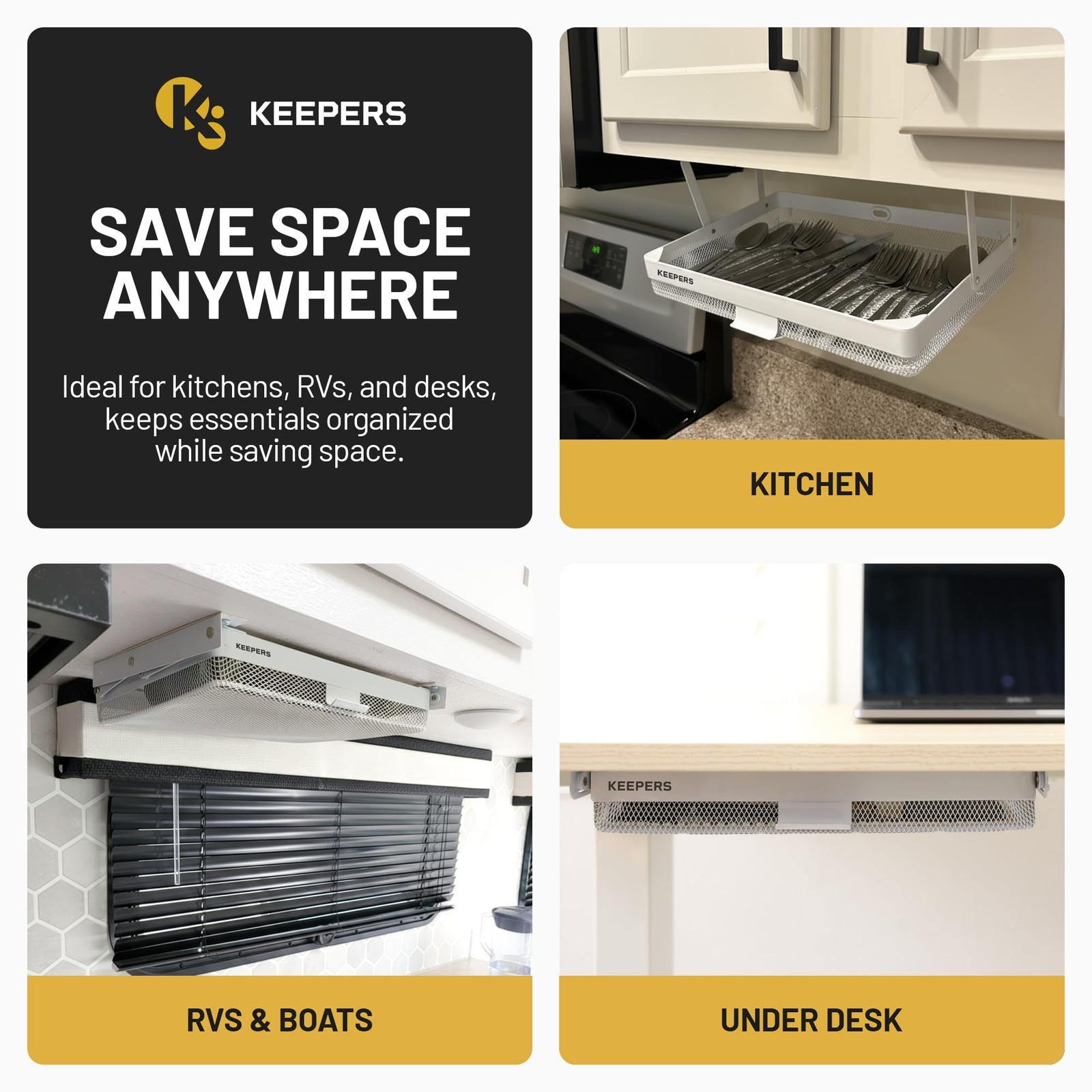 Anything Keeper – Organizer for Home, Kitchen, Bathroom, RV, Small Spaces – Stor