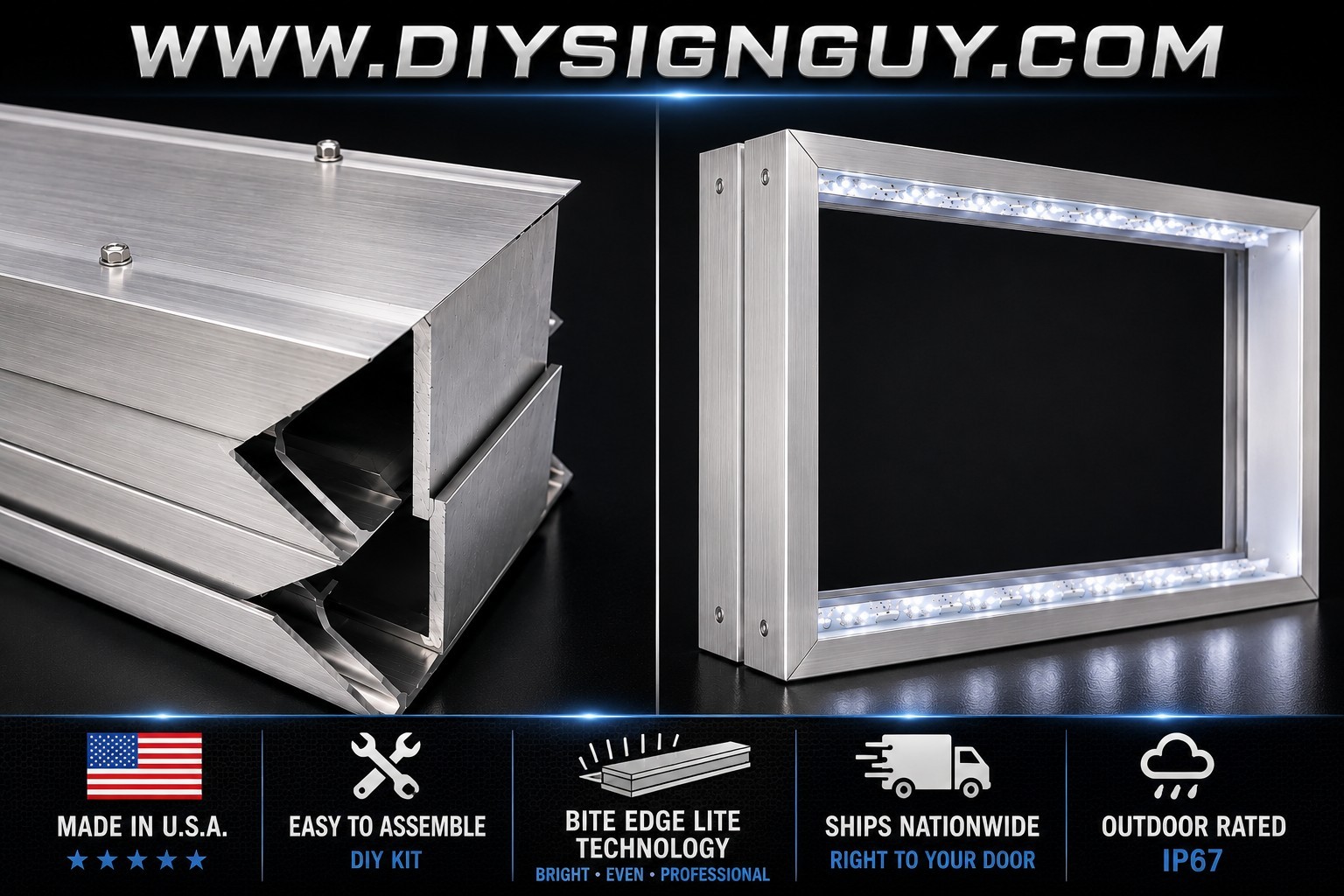 STK#265 2X6 12V, LED, Lighted, Food Truck, Sign Kit, Free Shipping roof sign