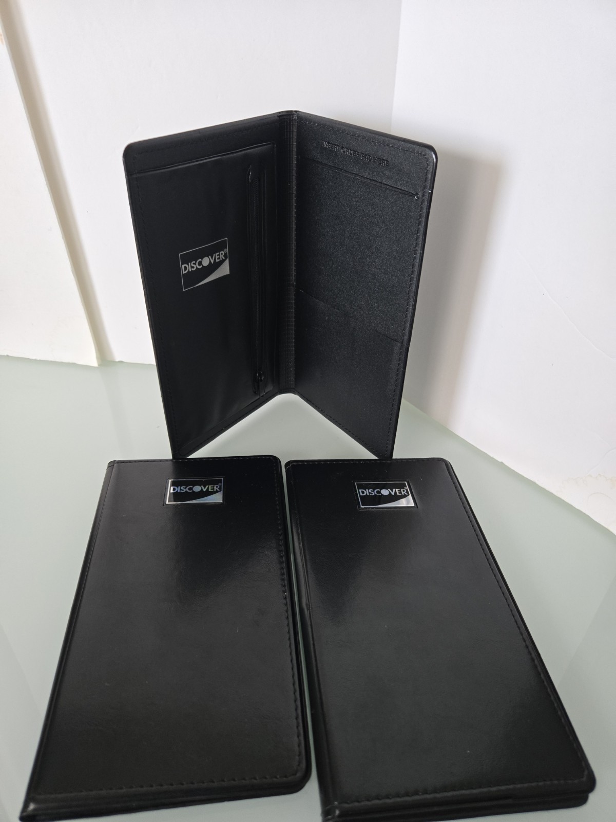 DISCOVER Server Waiter Waitress Server Book Restaurant Cash Zipper Pocket (3PK)