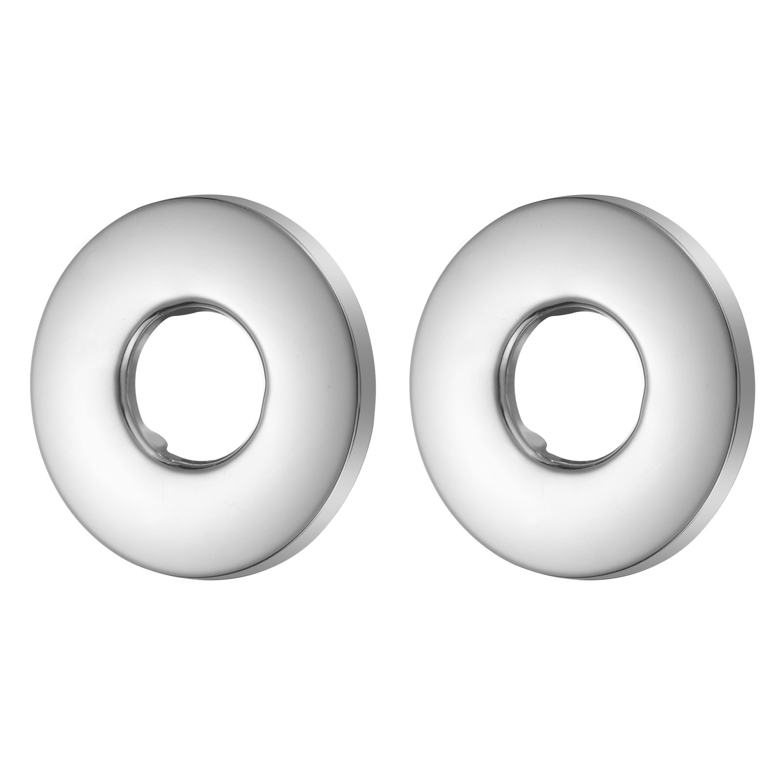 2 Pcs Shower Arm Flange, 0.8″x2.1″x0.2″ Stainless Steel Round Escutcheon Plate