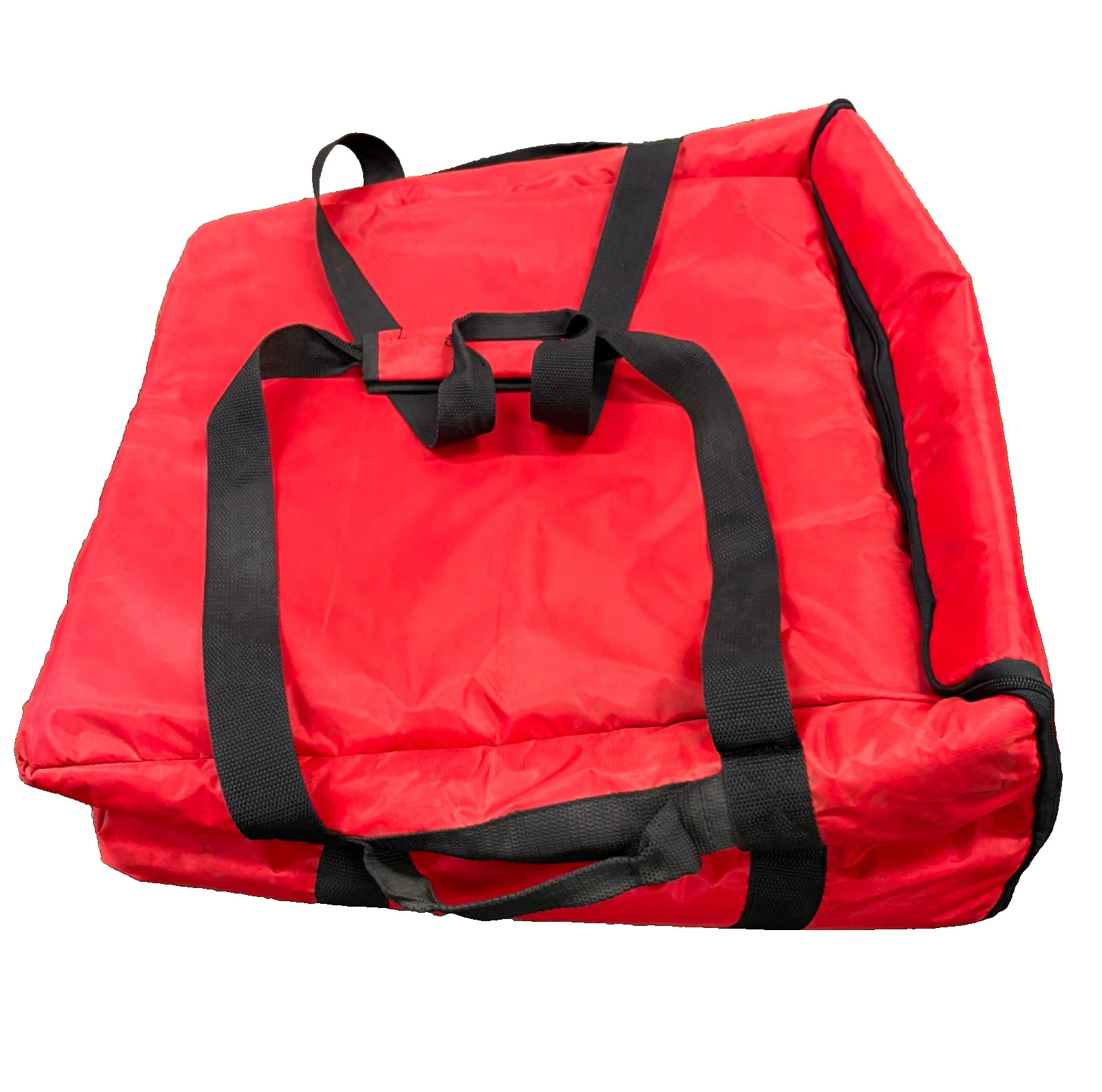 Pizza Box Delivery Bag, Insulated, Red Polyester – 18″ x 18″ x 12″