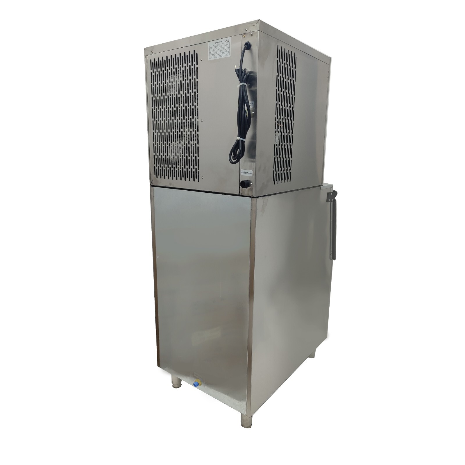110V 850W High-Capacity Ice Maker IceFlow 250KG Commercial Ice Producer Air-Cool